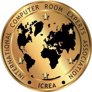 Sello de ICREA, International Computer Room Experts Association